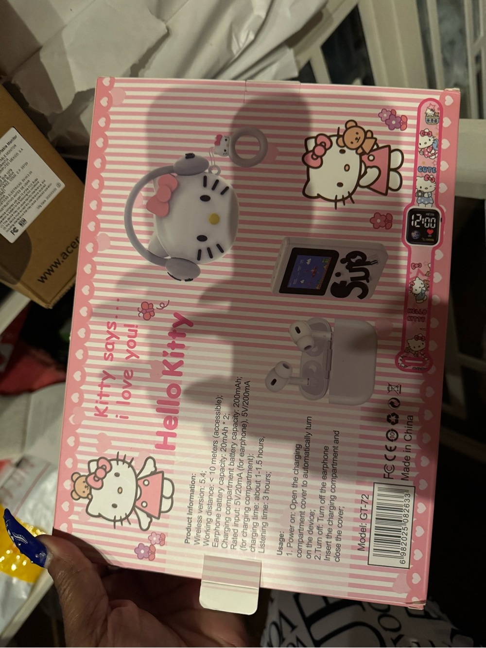 Hello Kitty Pink Wireless Earbuds - Cute Sanrio Design